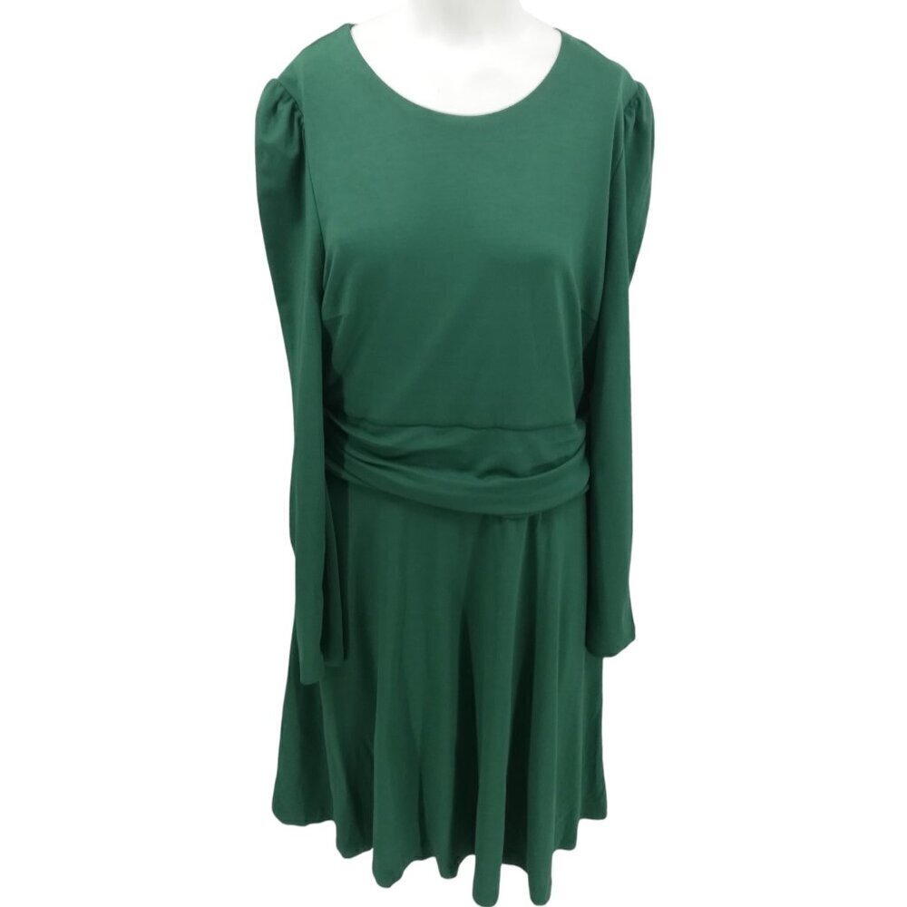 Boden Maggie Green Ponte Knit Long Sleeve Knee Length Sheath Dress Size US 10R